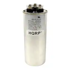 UR. Ut 45+5 45+5uF±5% 440VAC 50/60Hz Protected 10000AFC MAX TEMP 70°C CBB65 P2 RoHS C22.2 No.190 18.7 Polybutene R HQRP