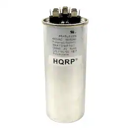 HQRP - Dual Run Capacitor 45/5 uF 370-440 V CBB65 for HVAC AC Motor Compressor Blower Furnace