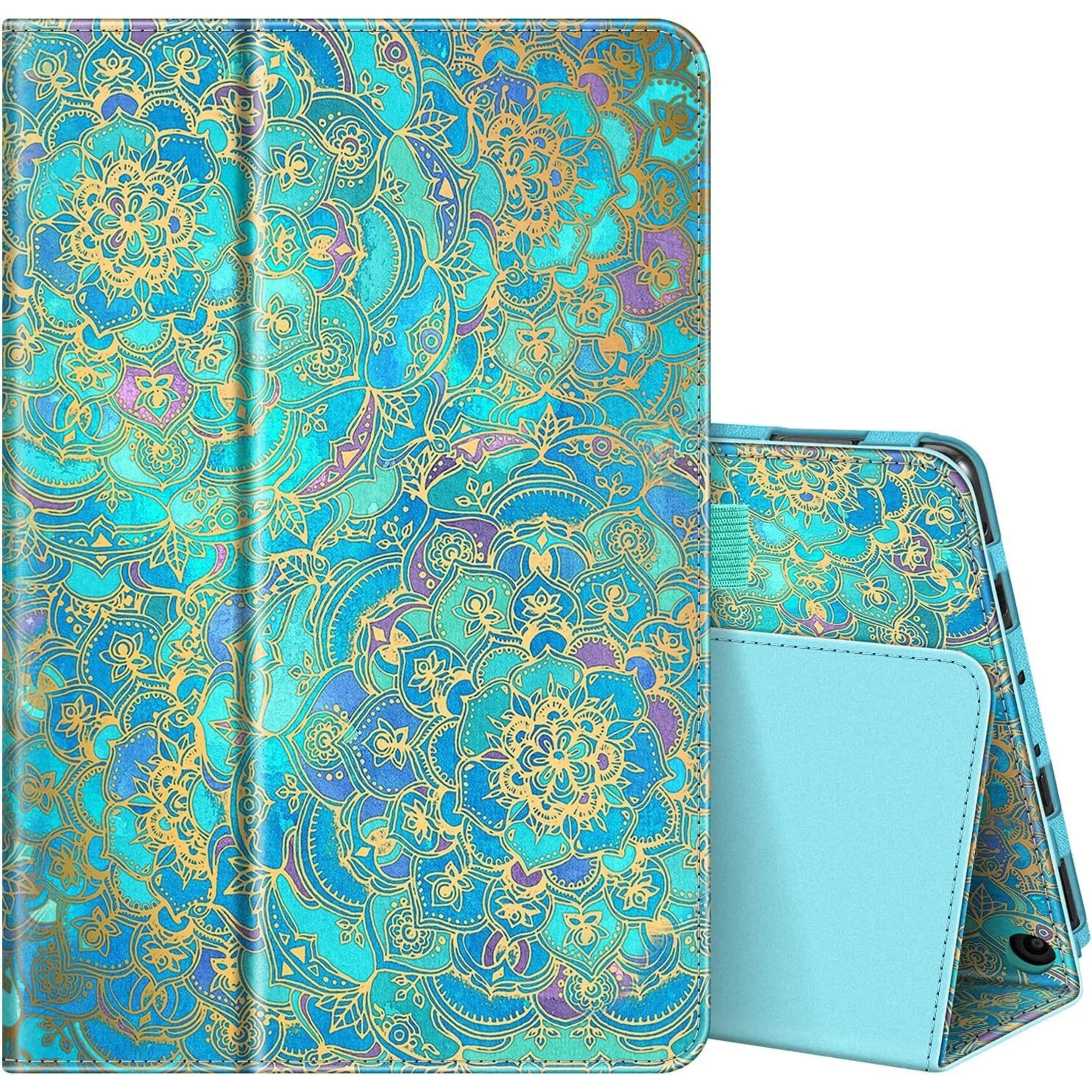 Kitcheniva - Protective Folio Case For Amazon Fire HD 10 13th 2023 And 11th 2021 Stand Cover - Jade