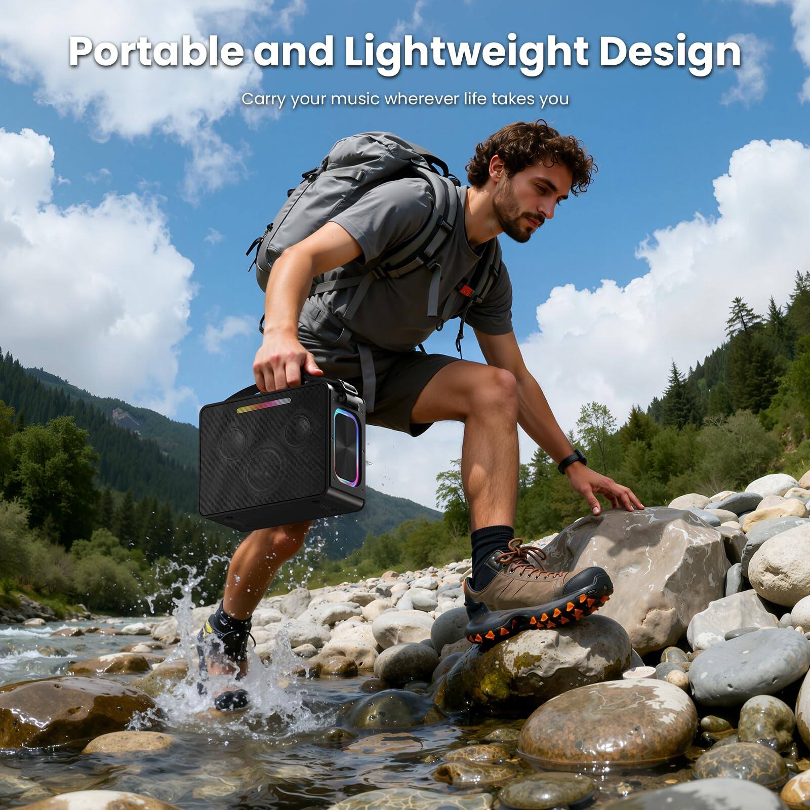 Portable and Lightweight Design  
Carry your music wherever life takes you