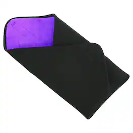Unique Bargains - Camera Protective Wrap, 16"x16" Neoprene Lens Wrap Cloth with Hook and Loop for SLR Lens and Camera Gear - Black Purple