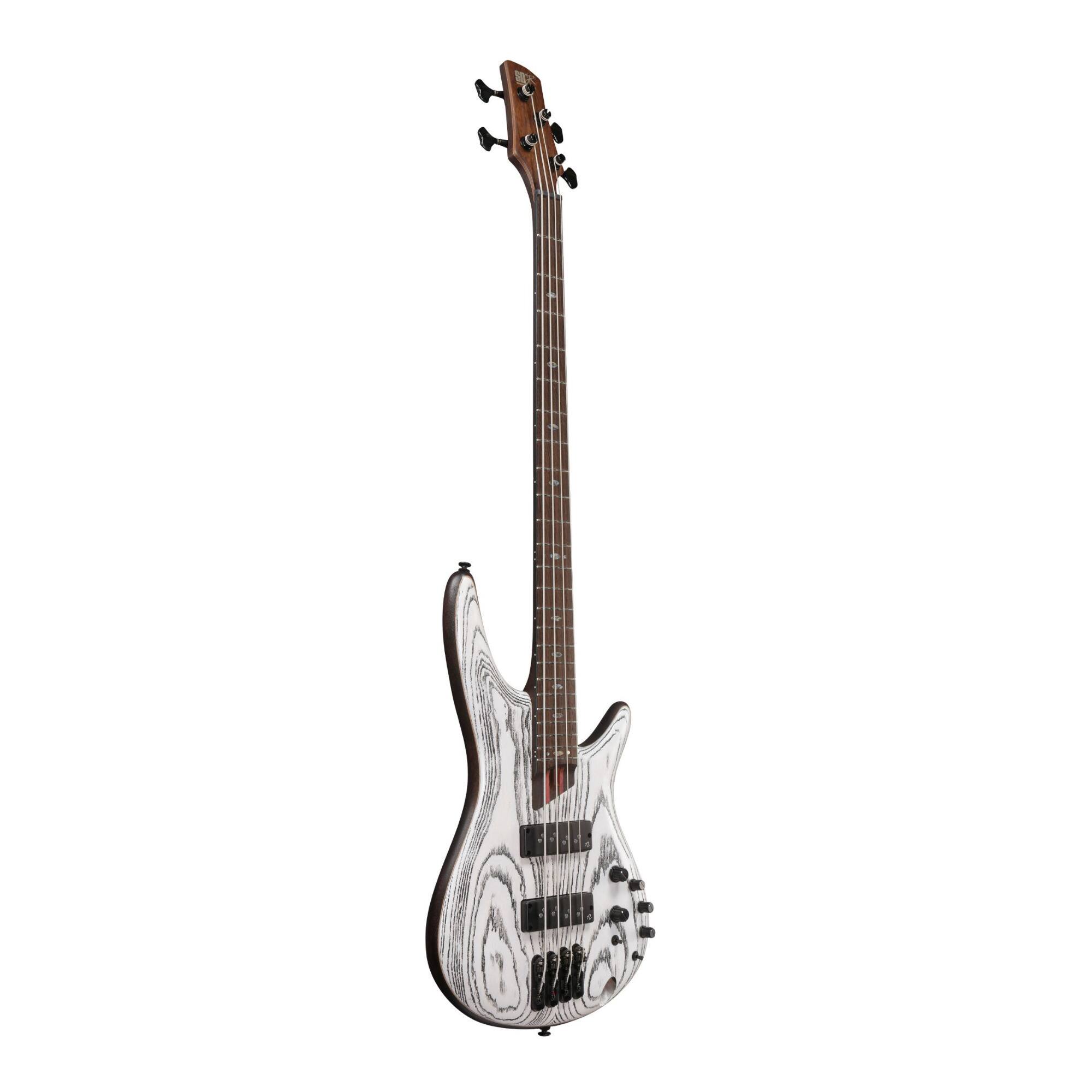 Left. Ibanez - Ibanez SR1320SBIVF SR Premium 4str Electric Bass w/Bag - Icebreaker Wave Flat.