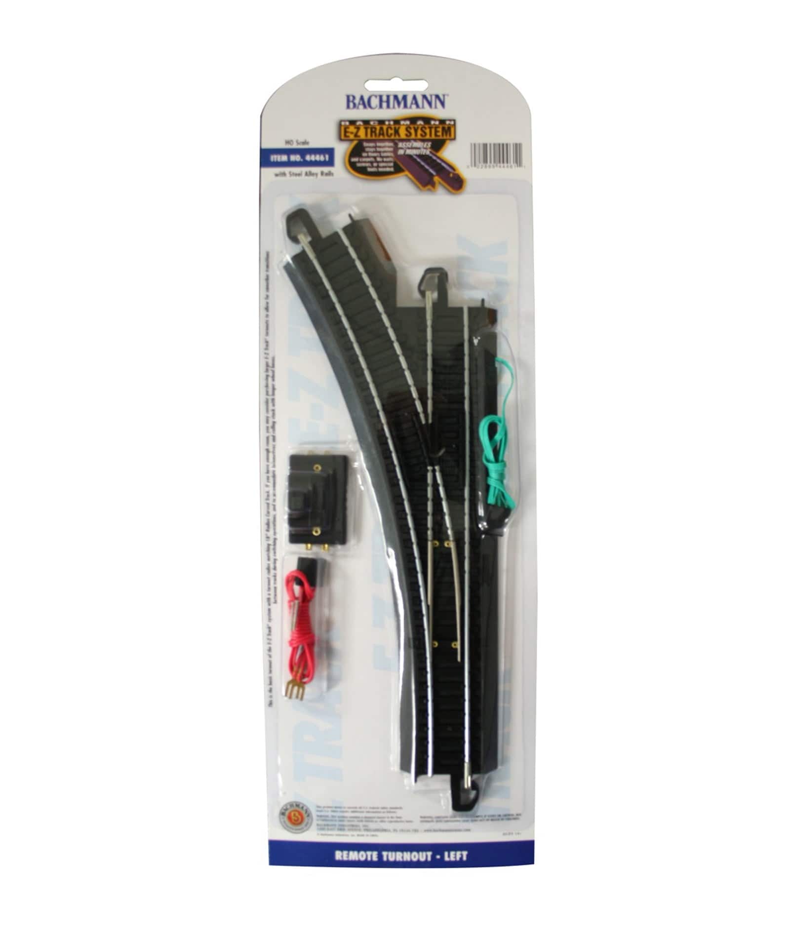 Bachmann - Trains HO Scale Remote Turnout Left Train Track Accessory (1/Card)