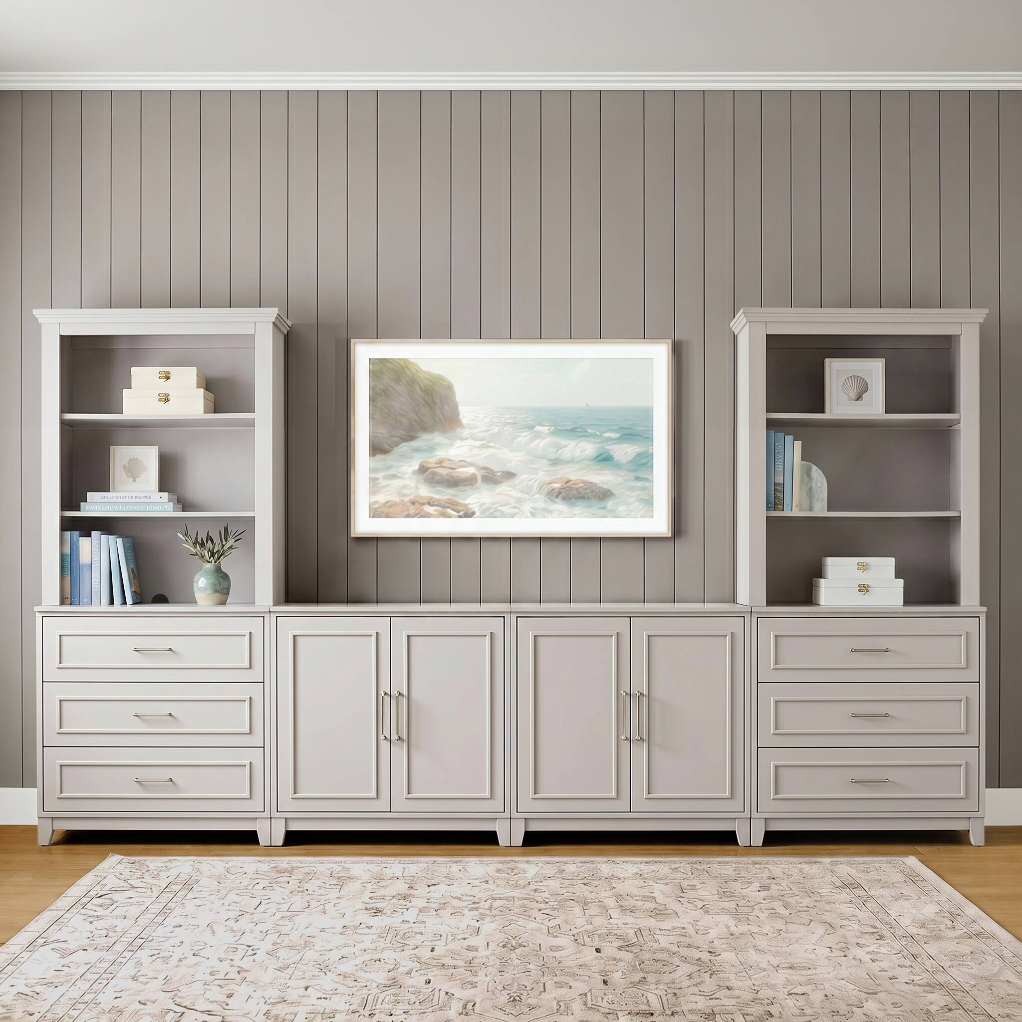 Sharkey Gray/Brushed Stainless Steel Hardware