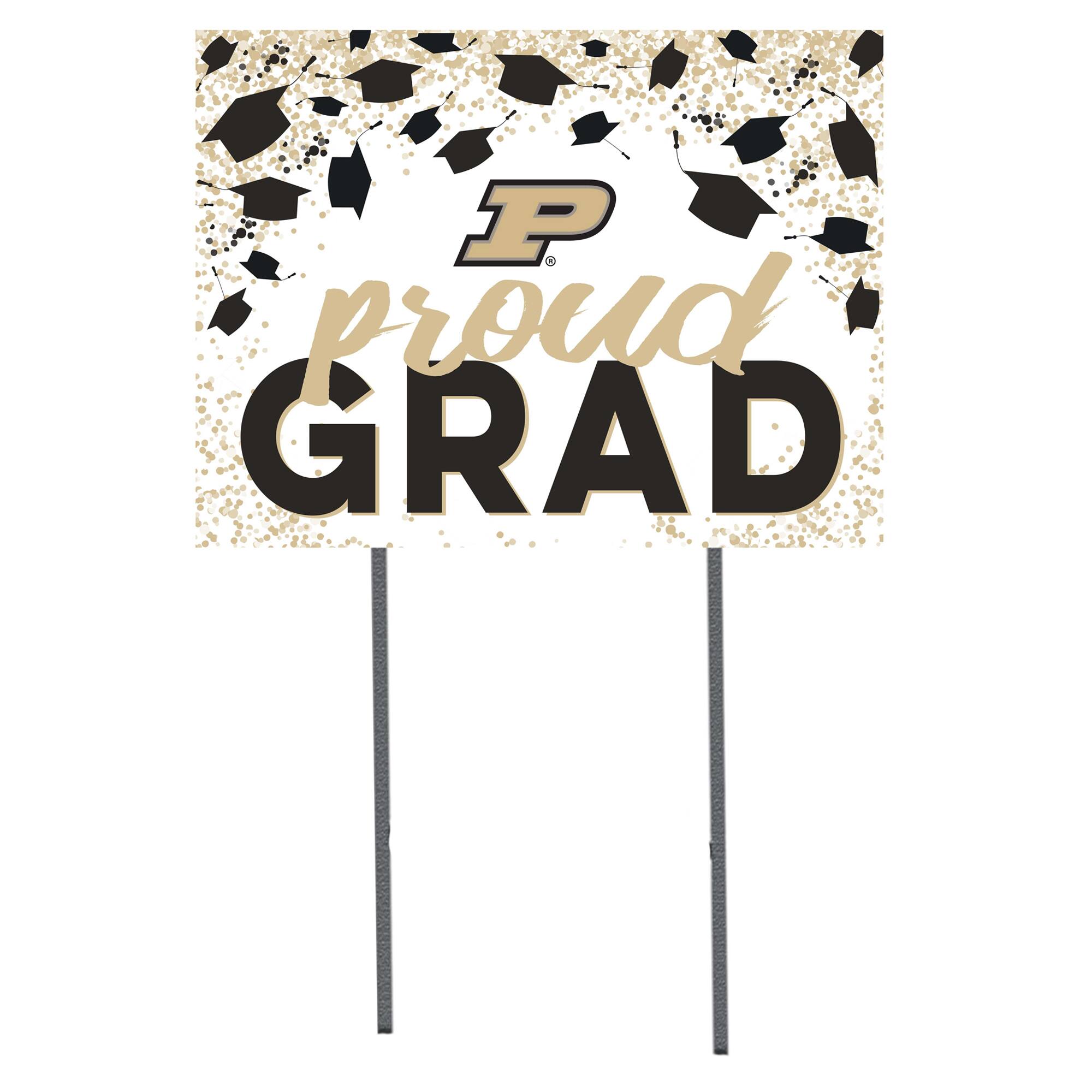 Purdue Boilermakers 18'' x 24'' Grad Yard Sign