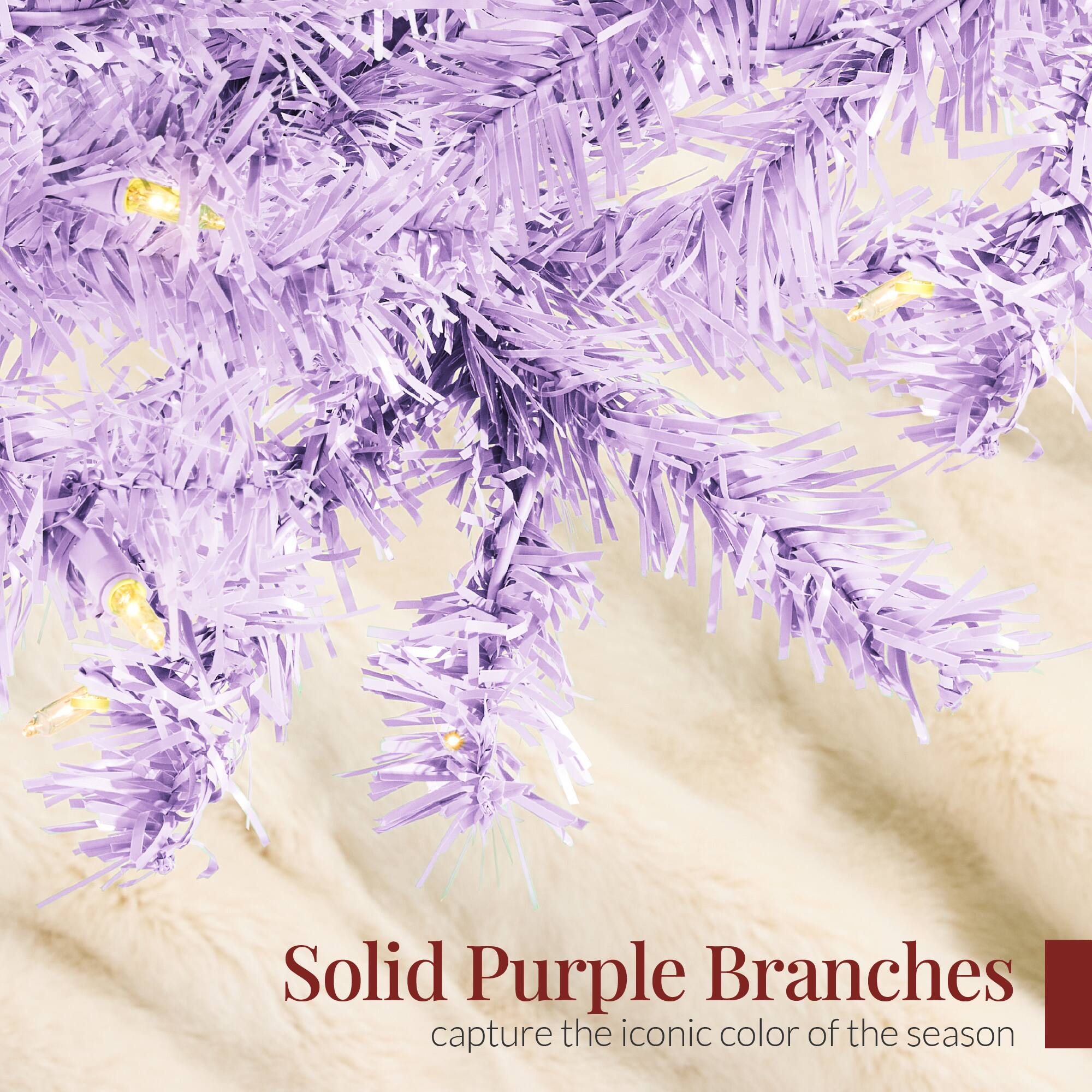 Solid Purple Branches  
capture the iconic color of the season