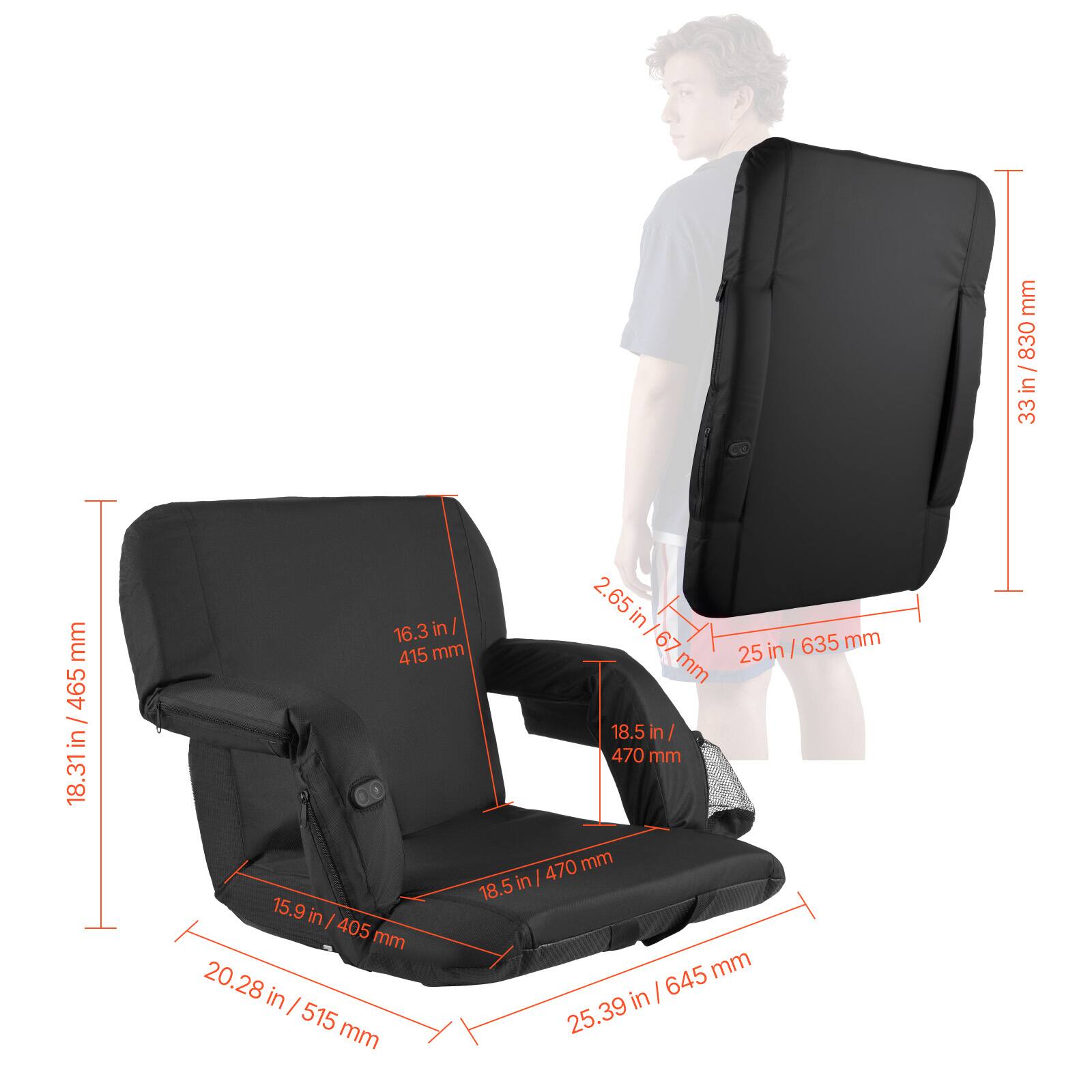 mm 830 / in 33  
mm 465 / in 18.31  
mm 415 / in 16.3  
mm 2.65 / in 67  
mm 635 / in 25  
mm 470 / in 18.5  
mm 405 / in 15.9  
mm 515 / in 20.28  
mm 470 / in 18.5  
mm 645 / in 25.39