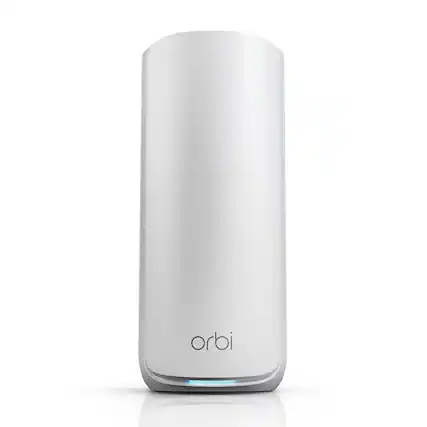 Front. NETGEAR - Orbi 870 Series BE21000 Tri-Band Mesh Wi-Fi 7 Satellite - White.