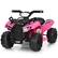 Front. Costway - Costway 6V Kids ATV Quad Electric Ride On Car Toy Toddler with LED Light MP3 - Pink.