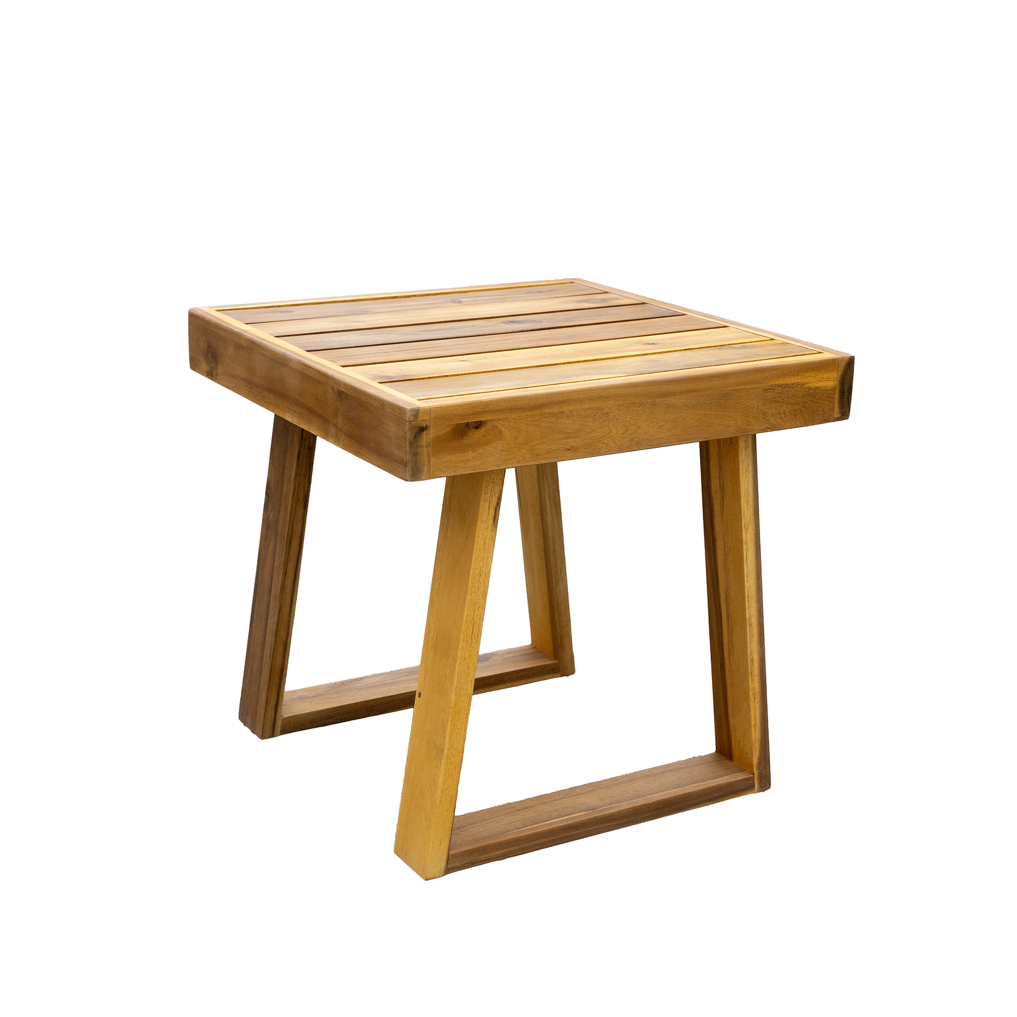 Alt View 7. Siljoy - Acacia Wood Outdoor Lounge Set Chair & Ottoman Removable Cushions, All-Weather Chaise Daybed for Patio - Natural+Grey.