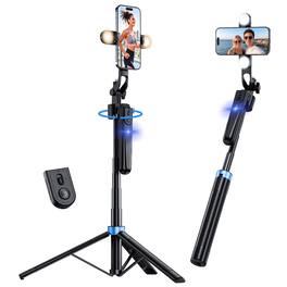 VEGA AUTOMOTIVE - Auto Face Tracking Tripod Rotation With Stand Phone Fill Light Selfie Stick For Recording Vlog live Stream - Default