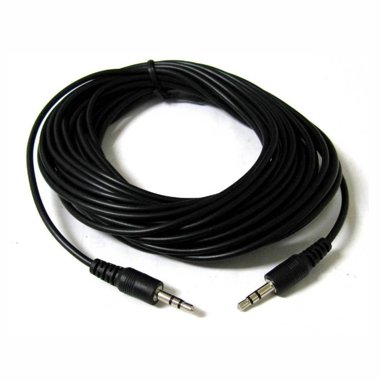 Left. Nippon Labs - Nippon Labs 12 ft. Premium 3.5mm Audio Stereo Speaker Cable M/M 12ft Model SPC-12MM 12 feet - Black.