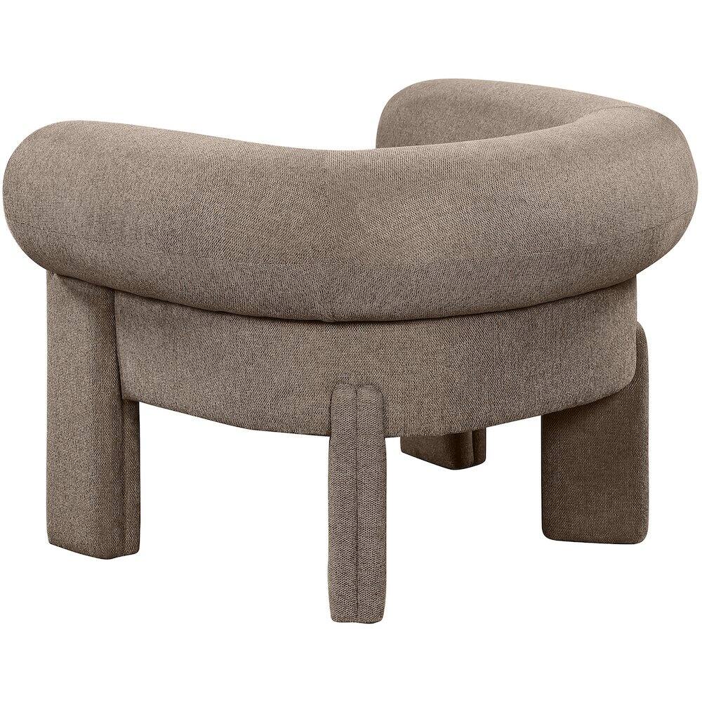 Alt View 4. Meridian Furniture - Stefano Brown Polyester Fabric Accent Chair - Brown.
