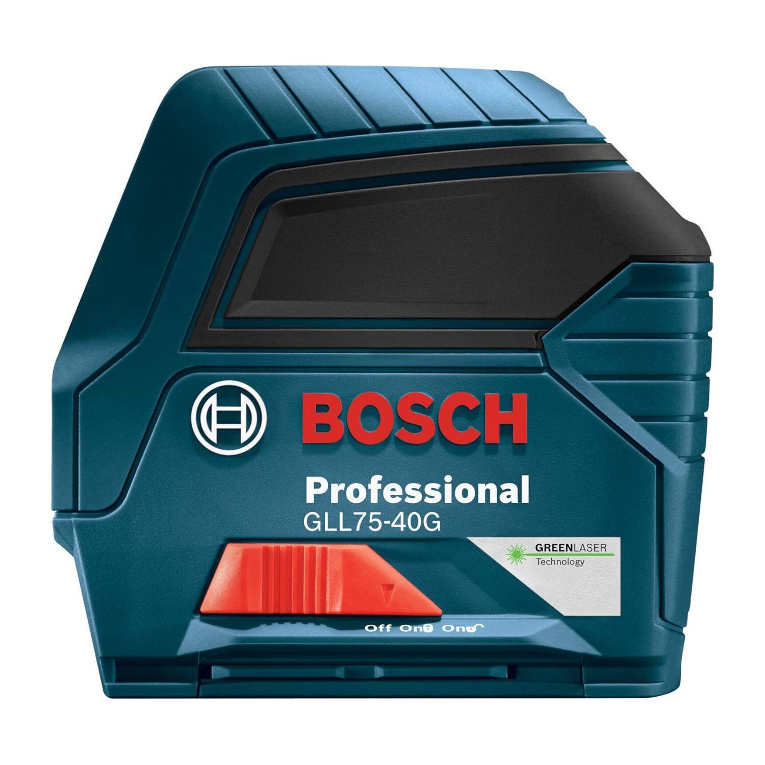 BOSCH Professional GLL75-40G GREENLASER Technology Off On Off