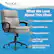 Alt View 13. Click365 - Transform 2.0 Extra Comfort Ergonomic Mid-Back Desk Chair - Light Gray.
