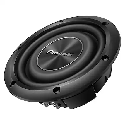 Front. Pioneer - A-Series Shallow-Mount Subwoofer 8" 700W Max - Black.