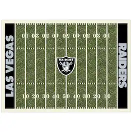 Imperial - Las Vegas Raiders 7'8'' x 10'9'' Home Field Rug - Multicolor