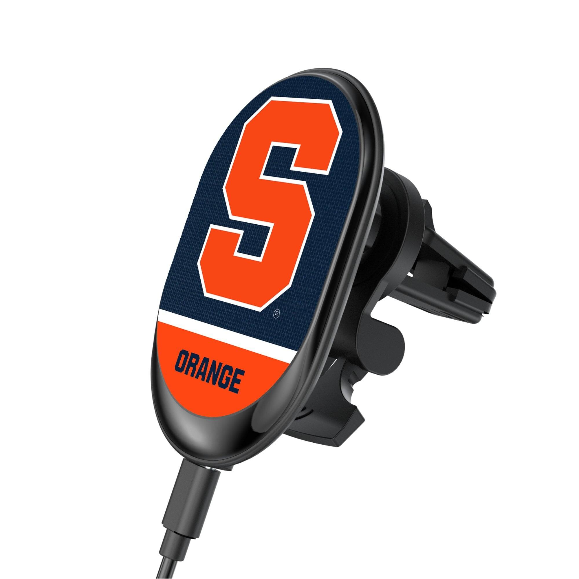 Front. Keyscaper - Syracuse Orange Wireless Magnetic Car Charger - Multicolor.