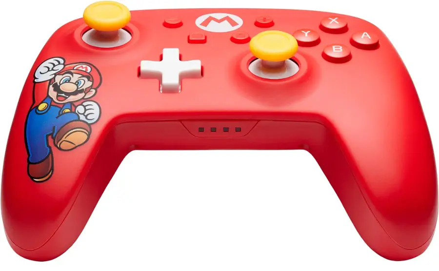 Alt View 17. PowerA - PowerA Wireless Controller for Nintendo Switch - Mario Joy - Mario Joy.
