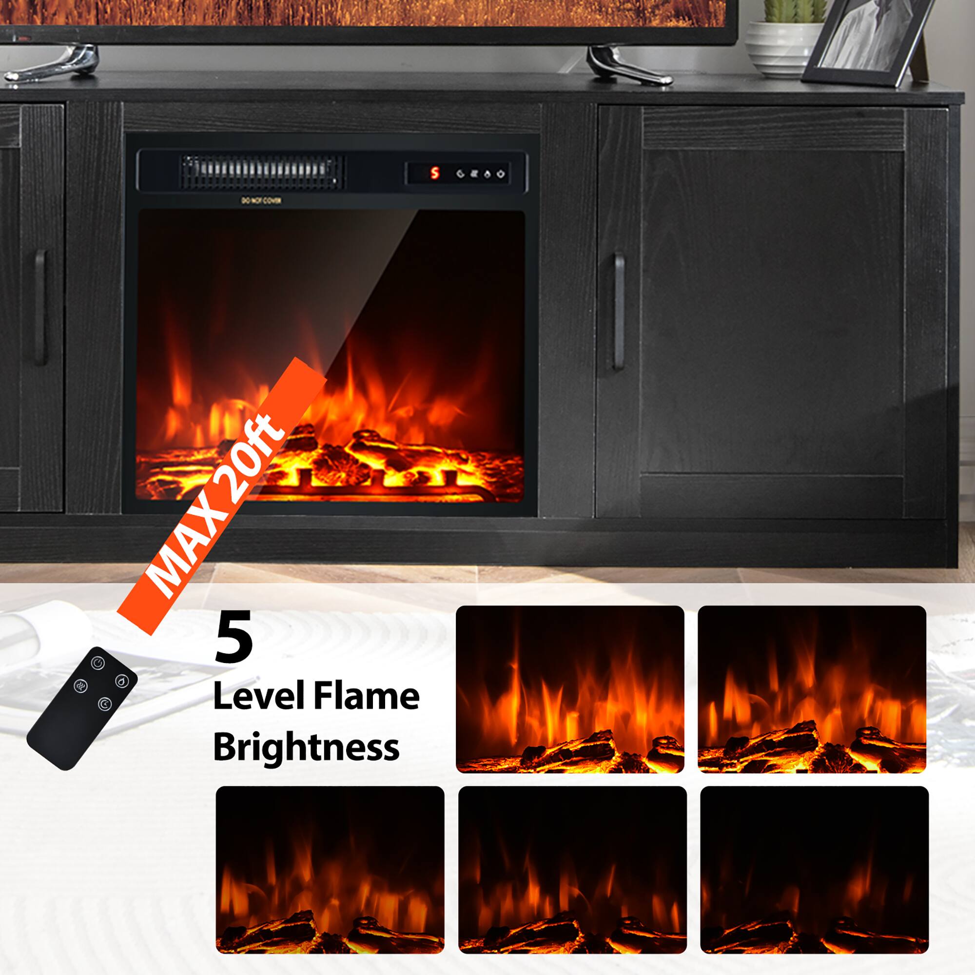 5 - T COMMN MAX 20ft 20ft MAX 5 N h 0 Level Flame Brightness

MAX 20ft

5 Level Flame Brightness