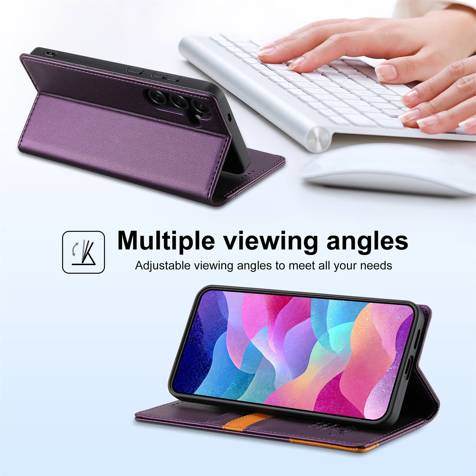 Multiple viewing angles  
Adjustable viewing angles to meet all your needs
