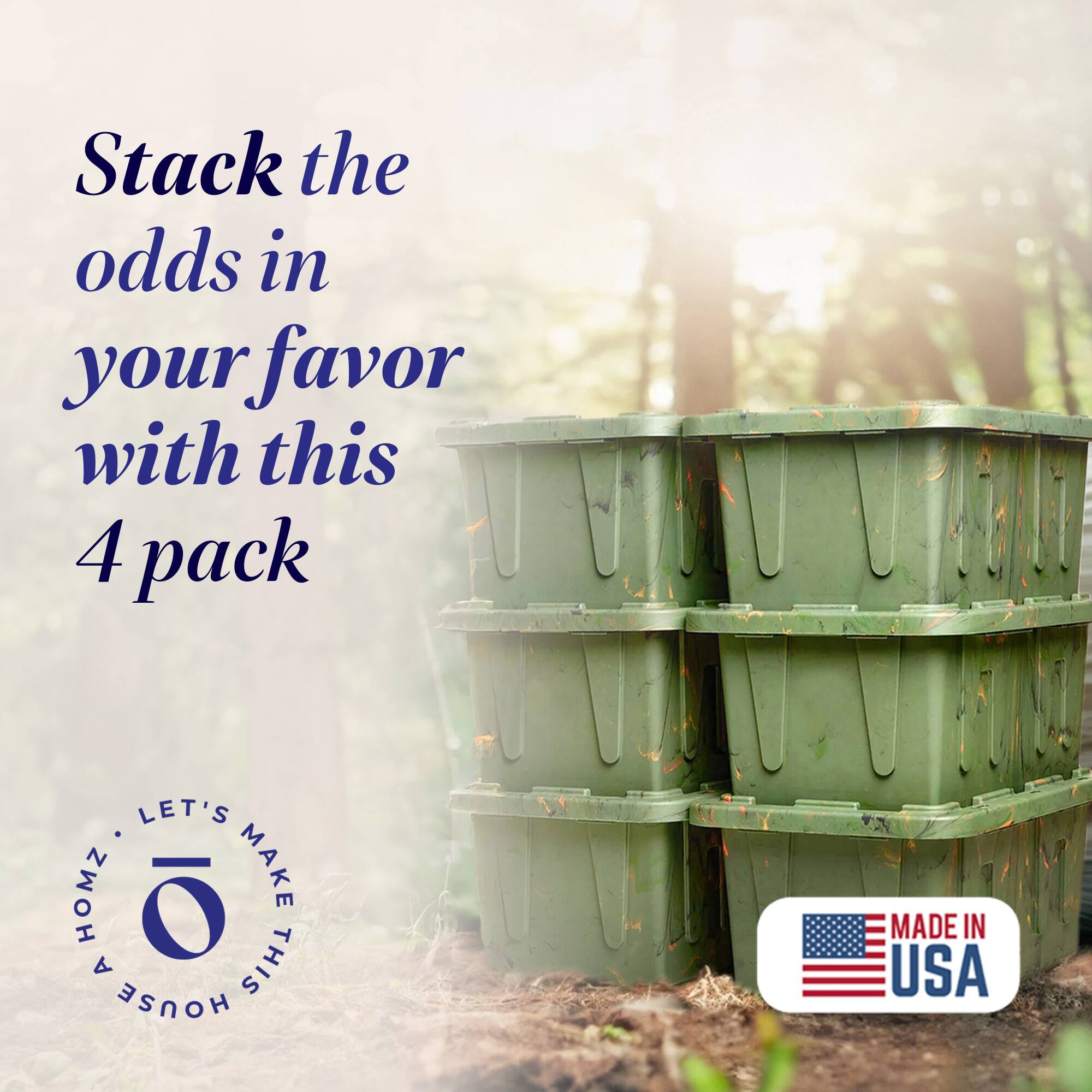 Stack the odds in your favor with this 4 pack

LET'S MAKE THIS HOUSE A HOME

MADE IN USA