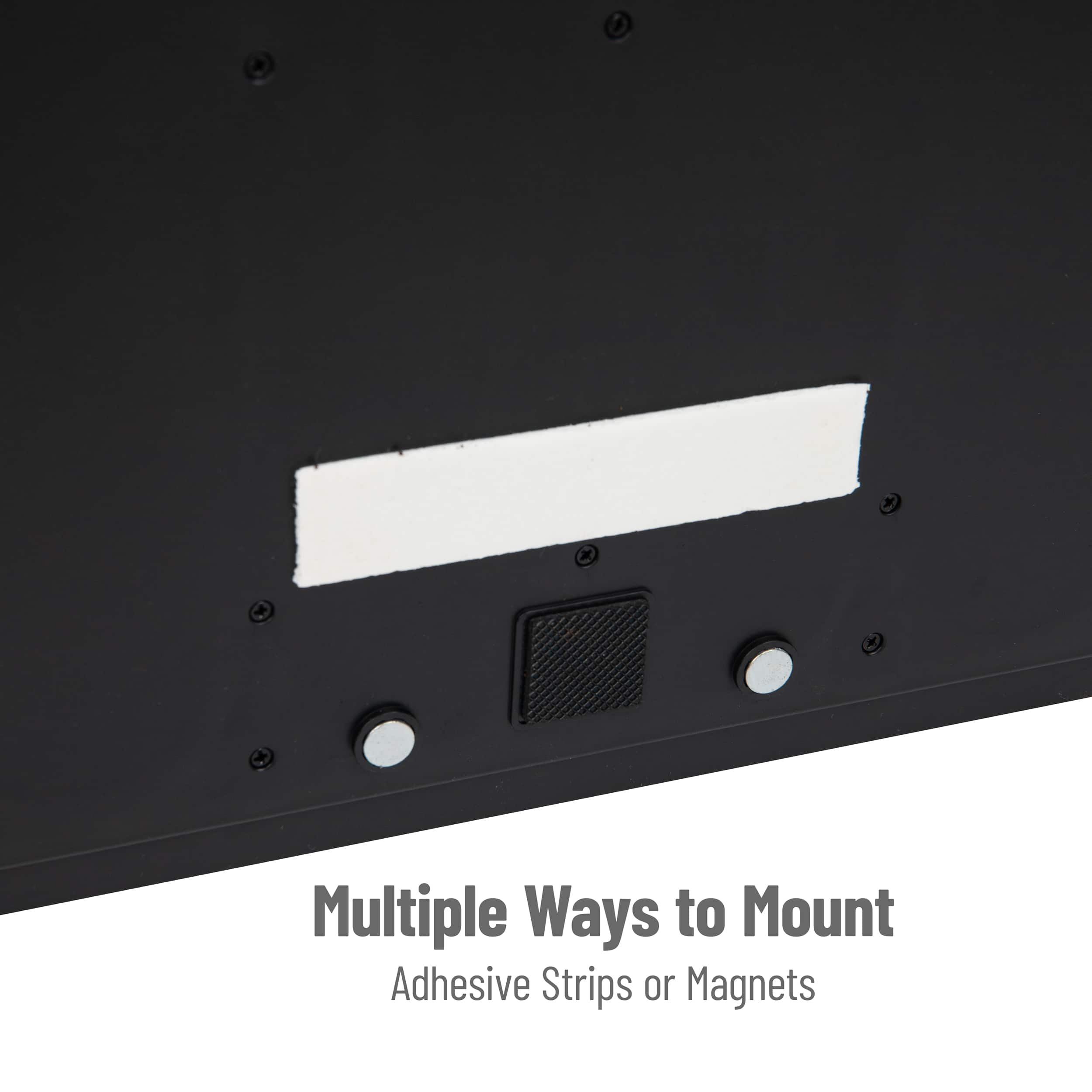 Alt View 12. Mind Reader - Single Serve Pod Organizer, Wall Mount, 20 Pod Capacity, Magnetic or Adhesive, 10.75"L x 15.5"W x 2.5"H - Black.