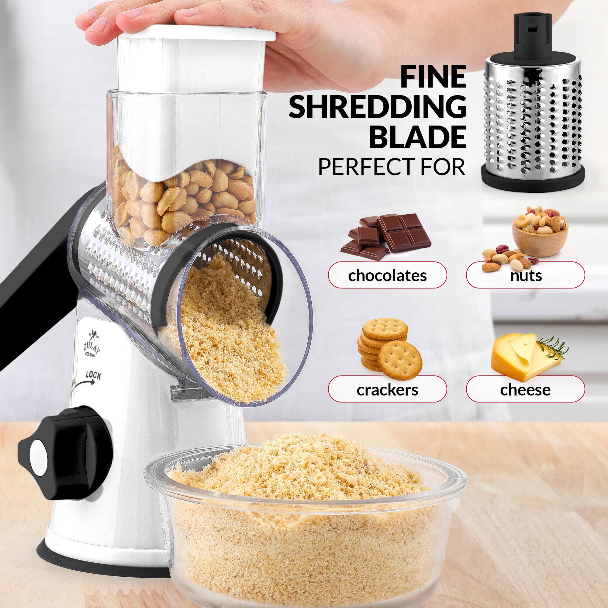 FINE SHREDDING BLADE PERFECT FOR chocolates nuts crackers cheese