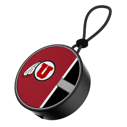 Front. Keyscaper - Utah Utes Logo Waterproof Bluetooth Speaker - Multicolor.