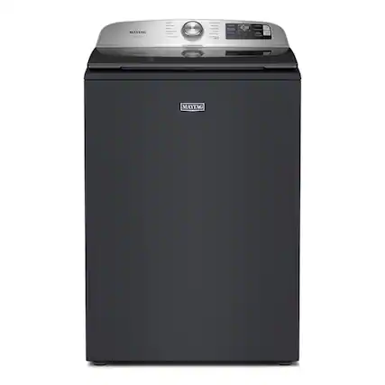 Maytag - 5.2 Cu. Ft. Smart Top Load Washer with Extra Power and Sanitize Cycle with Oxi - Midnight Steel