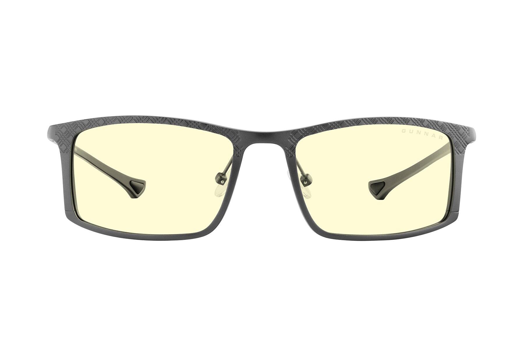 Alt View 4. GUNNAR - GUNNAR Computer Glasses  -  Plaid, Graphite, Amber Lens - Blue Light Blocking, Relieve Dry Eye, Anti Glare - Onyx/Graphite.