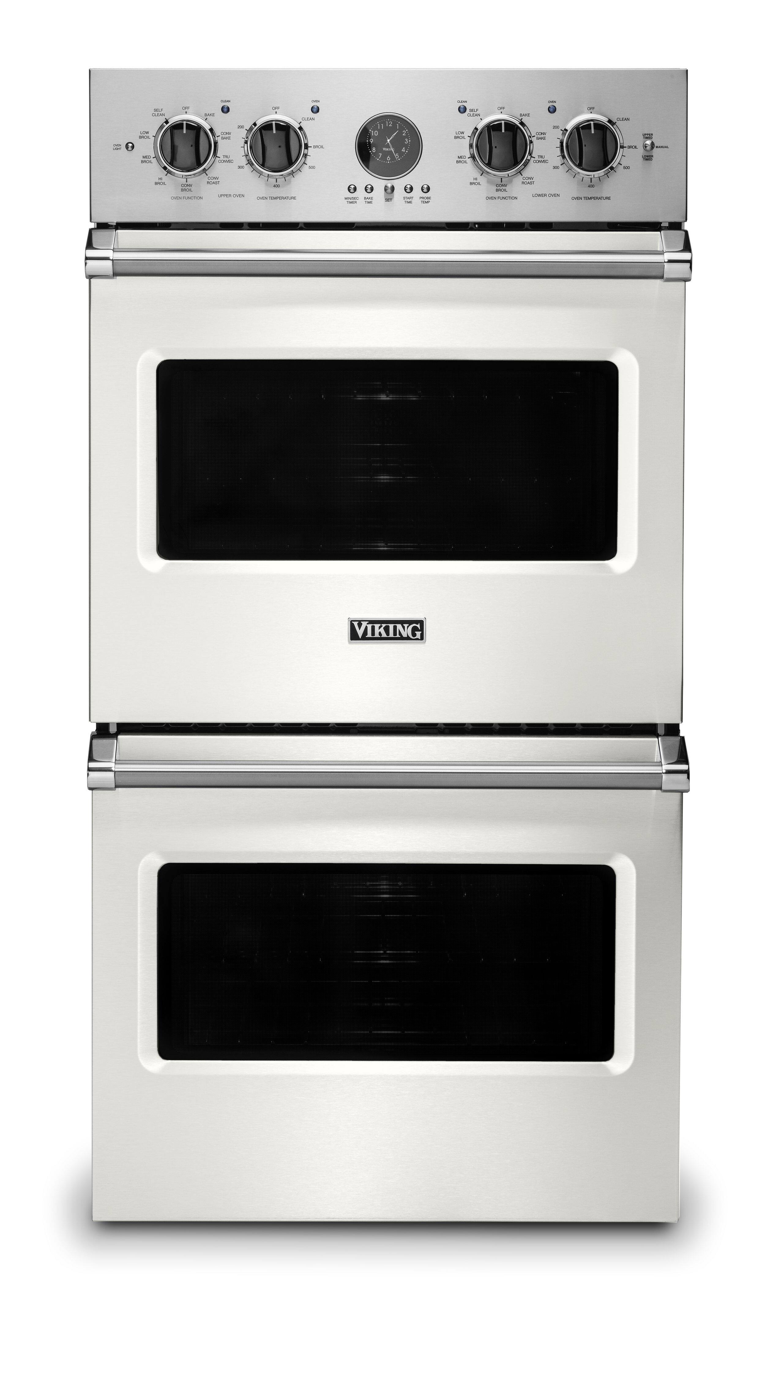 Viking - 27" Built-in Electric Double Wall Oven - Pure White