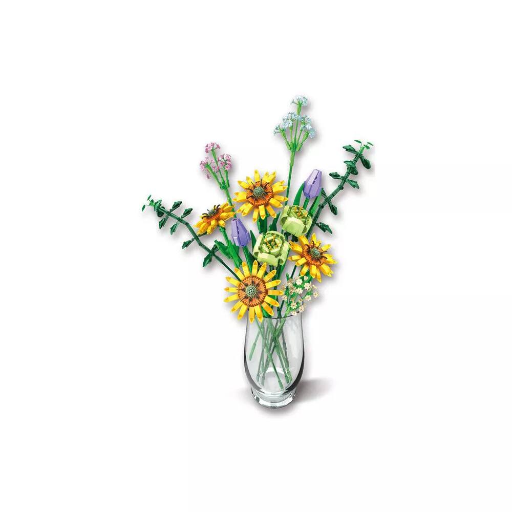 Alt View 2. Contixo - Contixo Sunflower Bouquet Floral Building Block Set.