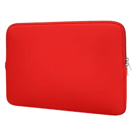 Front. Unique Bargains - Laptop Case - Polyester Computer Sleeve Carrying Bag, Shockproof Protective Cover for 15.6" Notebook - Red.