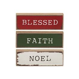 BreeBe - Blessed Faith Noel Tiny Mini Stick - 3 Asstd - Red, White, Green