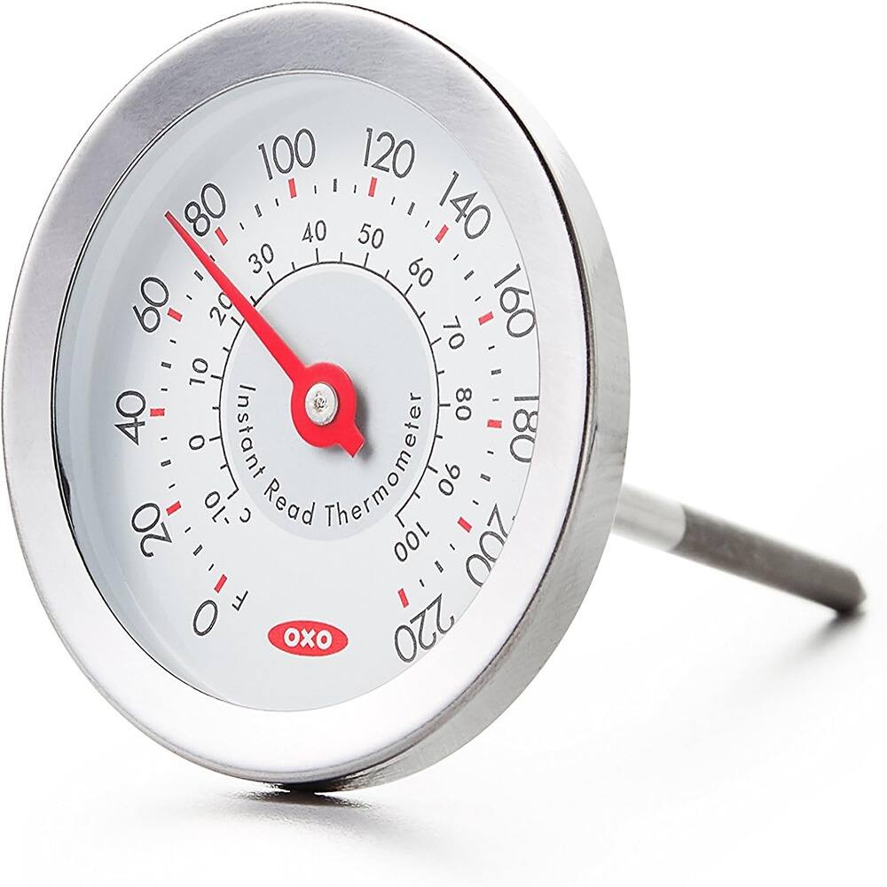Instant Read Thermometer

0 10 20 30 40 50 60 70 80 90 100 110 120 130 140 150 160 170 180 190 200 210 220

OXO