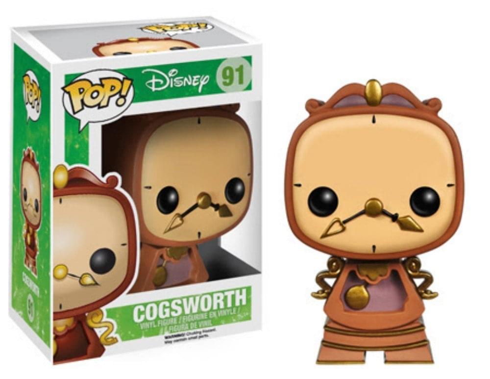 Disney Beauty And The Beast Funko Pop Vinyl 4" Figure Cogsworth