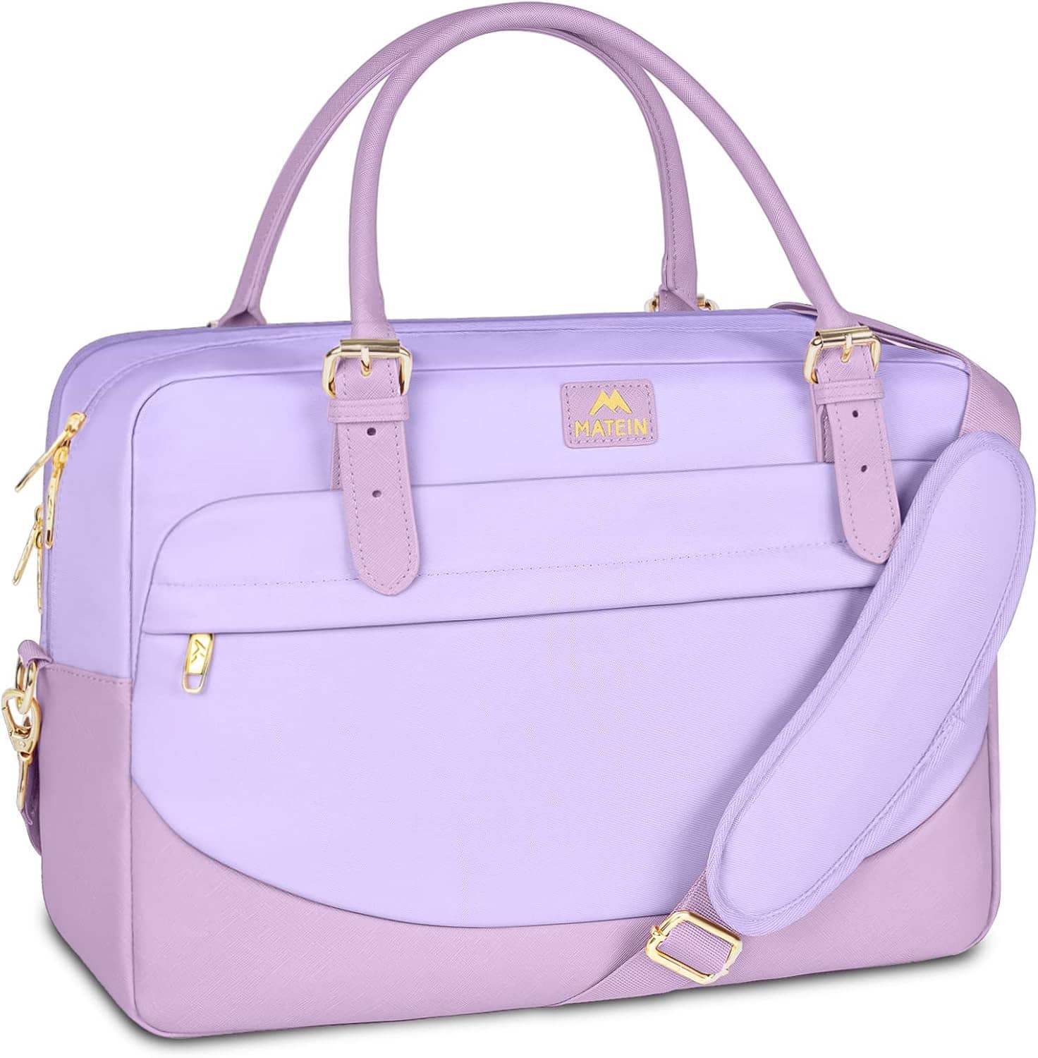 Vulpecula Spade - Laptop Briefcase for Women, Fashion 15.6 inch Computer Sleeve Bag Case with Adjustable Shoulder Strap - Purple