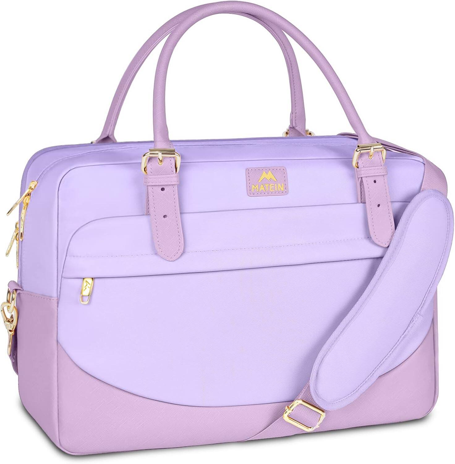 Front. Vulpecula Spade - Laptop Briefcase for Women, Fashion 15.6 inch Computer Sleeve Bag Case with Adjustable Shoulder Strap - Purple.