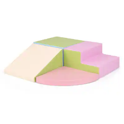 Front. Gymax - Gymax Climb and Crawl Foam Block Play Set for Children Development Indoor Active Play - Multicolor.