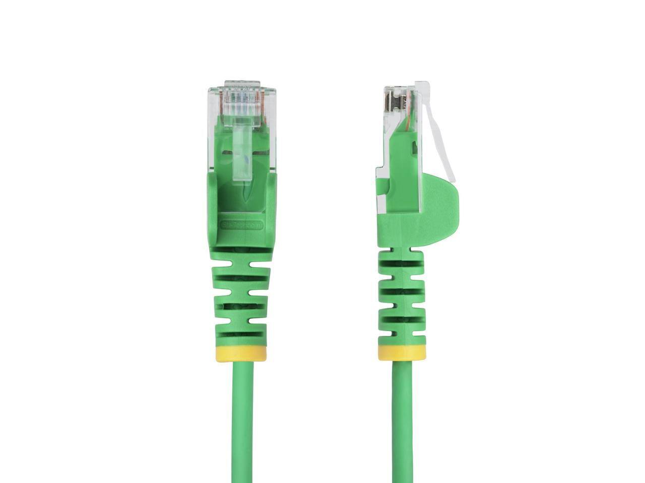 Alt View 2. StarTech.com - StarTech 50ft Green Slim CAT6 Ethernet Cable, 100W PoE, UTP, LSZH, 28AWG, Slim RJ45 Patch Cord.