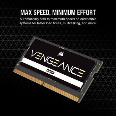 CORSAIR VENGEANCE 16GB (1x16GB) DDR5 4800MHz C40 SODIMM Laptop CORSAIR VENGEANCE 16GB (1x16GB) DDR5 4800MHz C40 SODIMM Laptop
