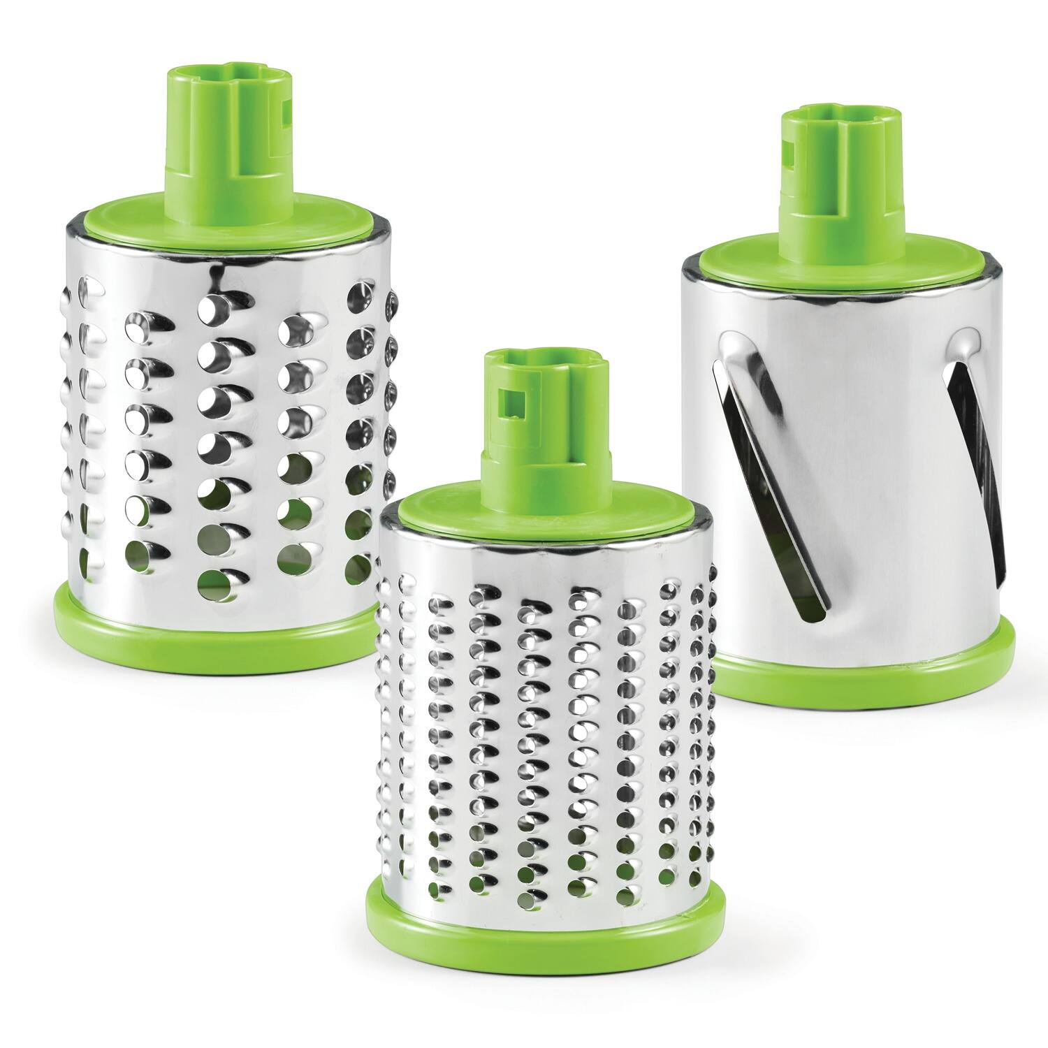Alt View 3. Starfrit - Starfrit 092930-003-0000 Drum Grater With 3 Barrels - white.