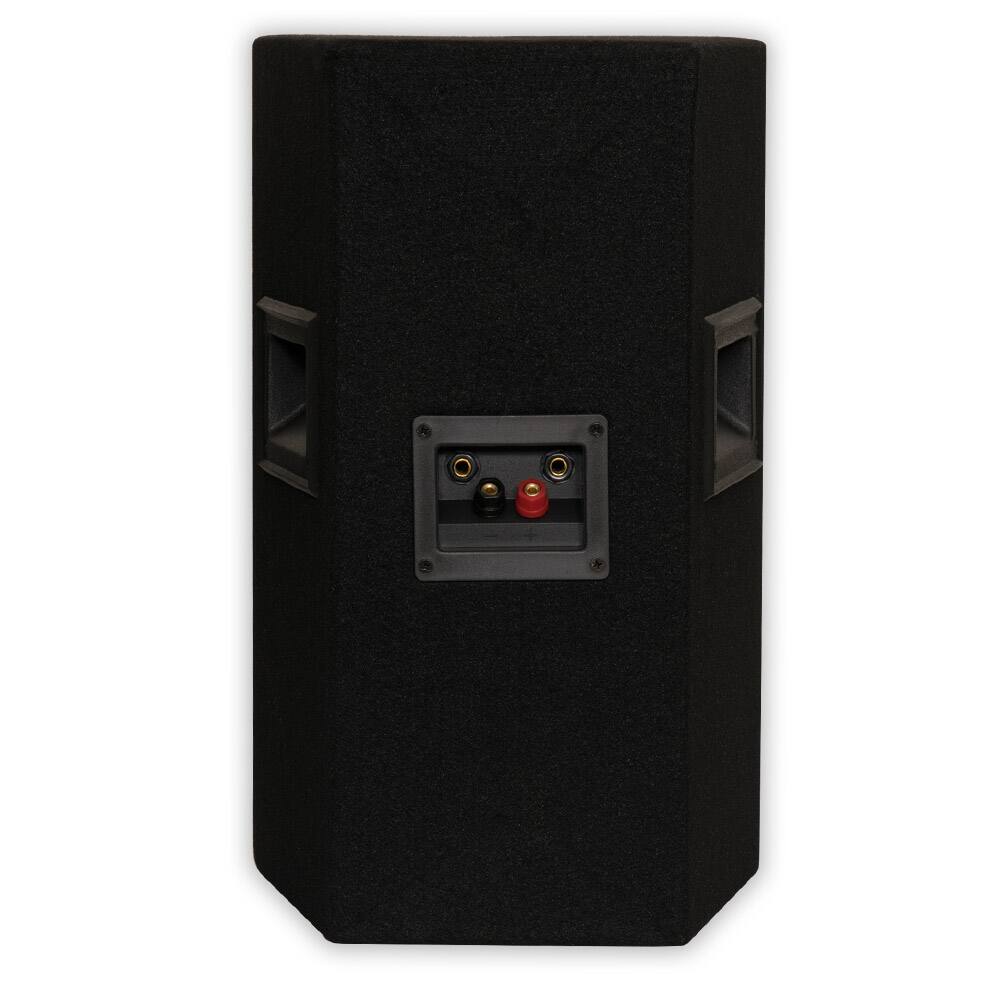 Alt View 2. Acoustic Audio by Goldwood - PA-500X Passive 800 Watt 3-Way Speaker Pair DJ PA Speakers and Stands - Black.