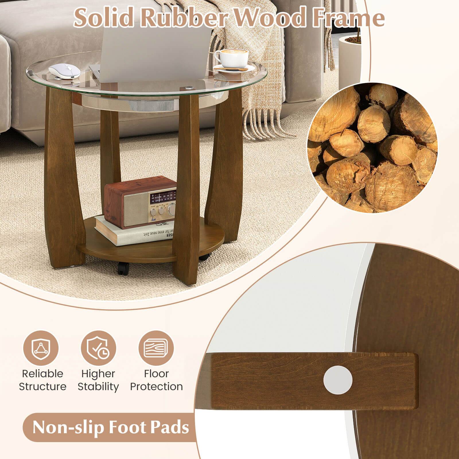 Solid Rubber Wood Frame

- Reliable Structure
- Higher Stability
- Floor Protection

Non-slip Foot Pads