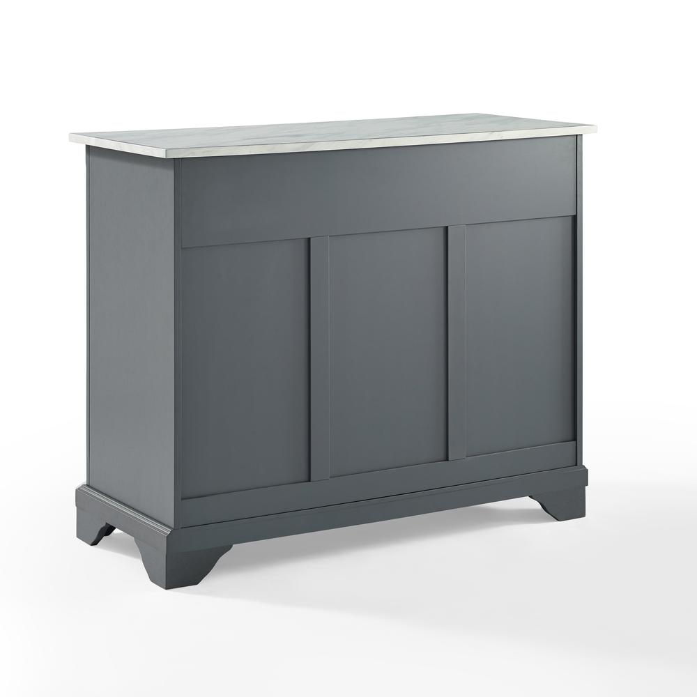 Alt View 3. Crosley Furniture - Avery Kitchen Island - Distressed Gray.