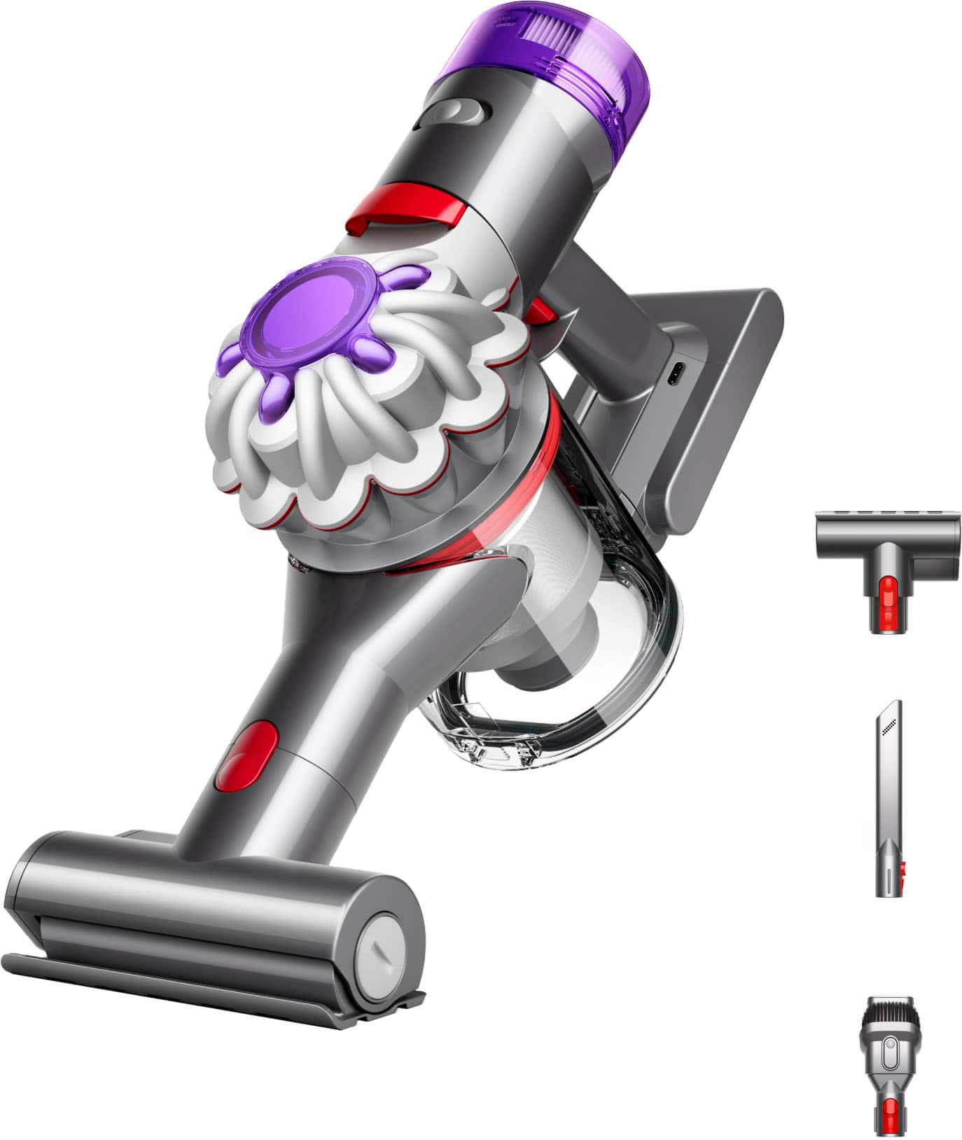 Dyson - Car+Boat Handheld Cordless Vacuum with 3 Accessories - Silver - Front_Zoom