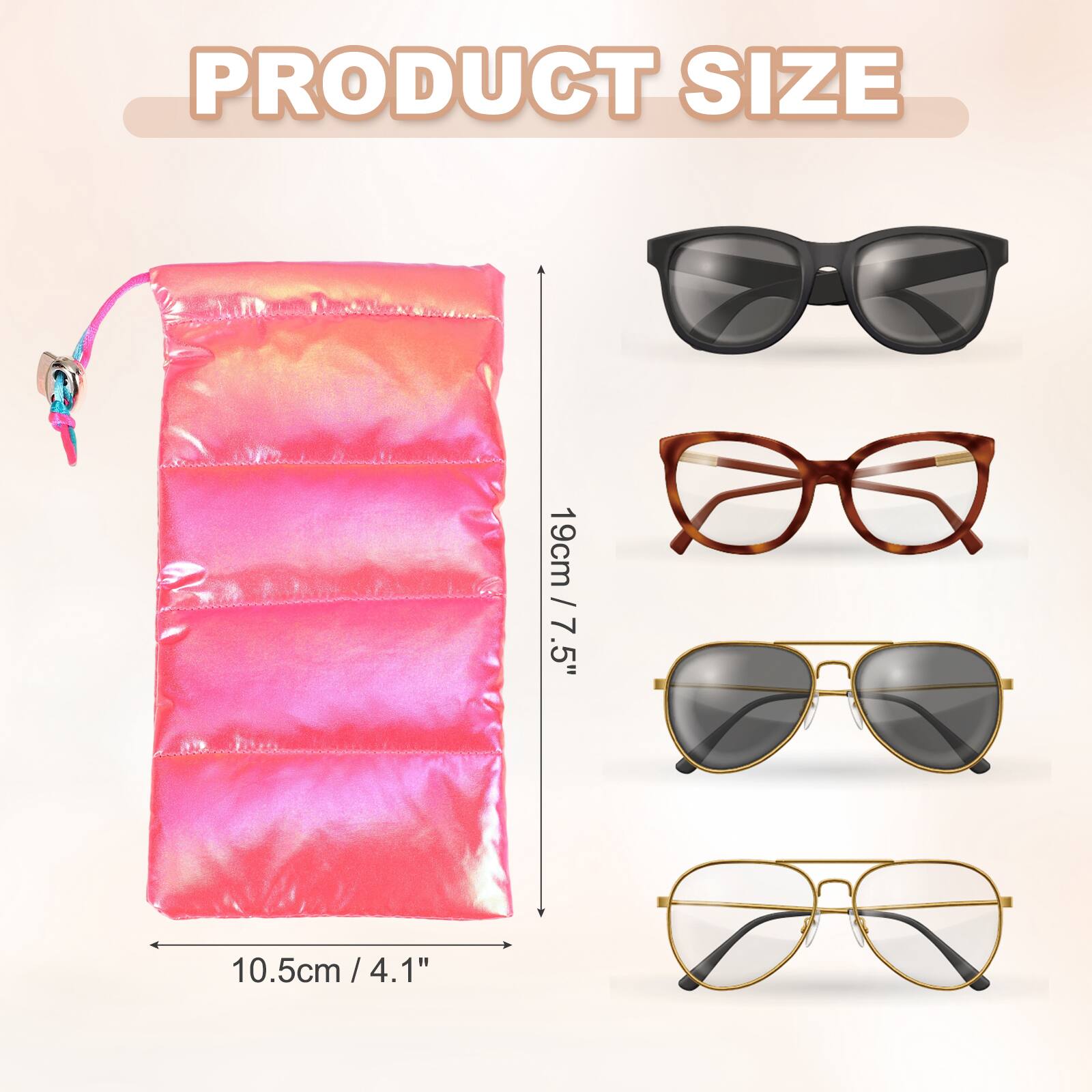 PRODUCT SIZE  
19cm / 7.5"  
10.5cm / 4.1"