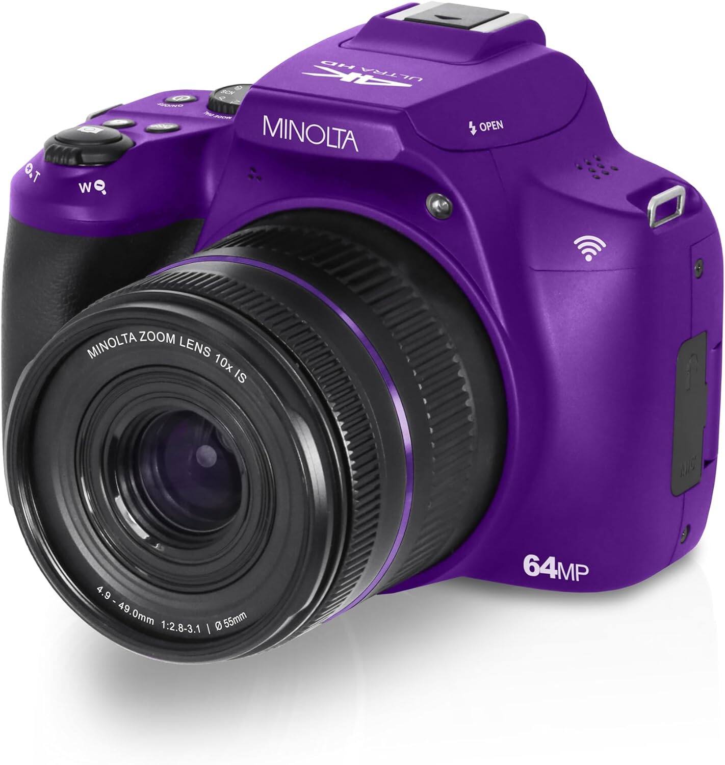 MINOLTA  
MINOLTA ZOOM LENS 10x IS  
4.9 - 49.0mm 1:2.8-3.1  
64MP