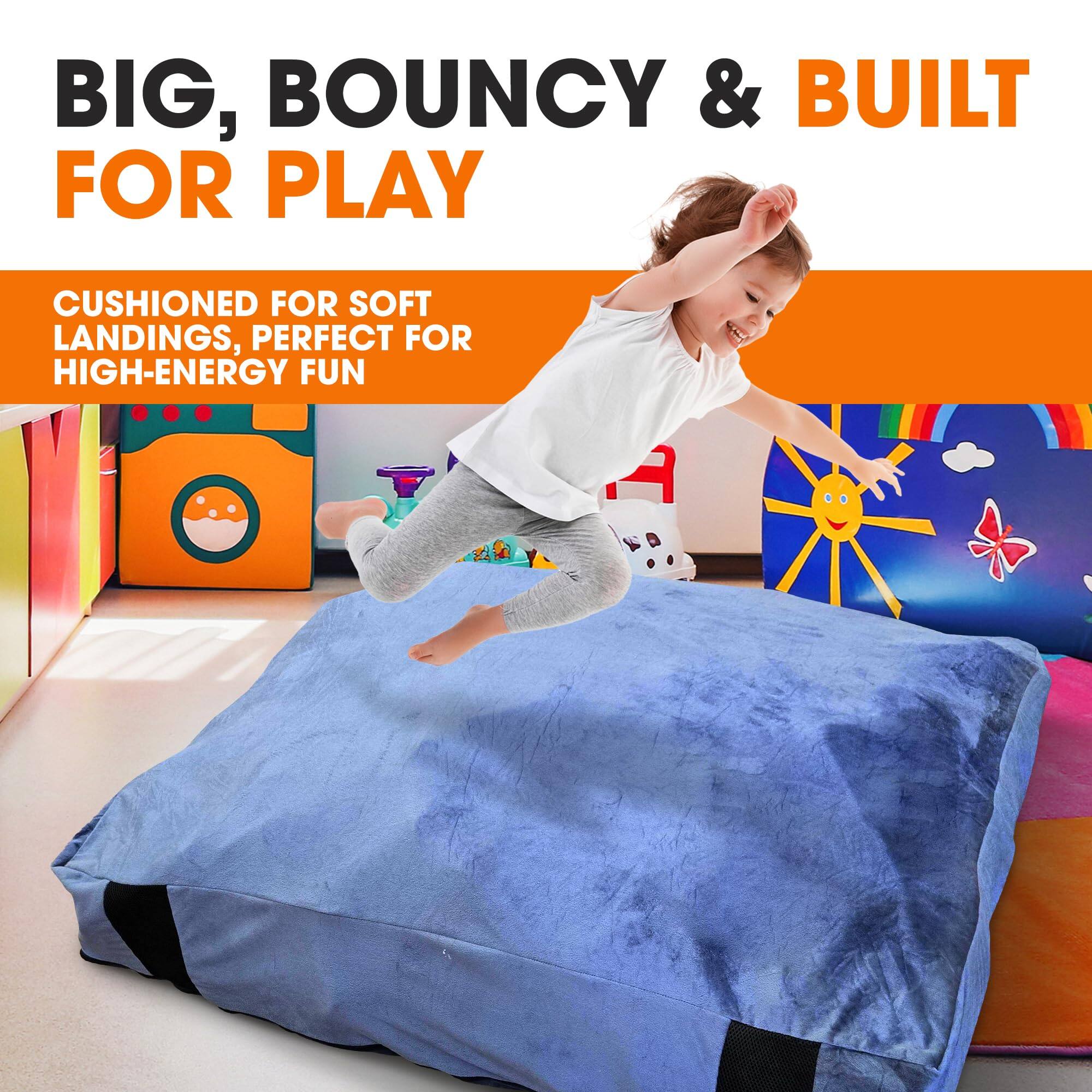 BIG, BOUNCY & BUILT FOR PLAY

CUSHIONED FOR SOFT LANDINGS, PERFECT FOR HIGH-ENERGY FUN